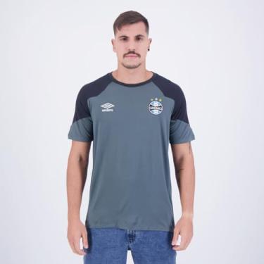Imagem de Camisa Umbro Grêmio Concentração 2023 Cinza