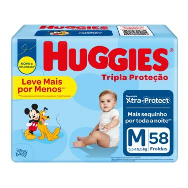 Imagem de Fralda Huggies Tripla Proteção Disney Baby M 58 Unidades
