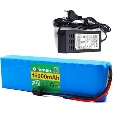 Imagem de Bateria e-bike 7s4p 24v 15ah scooter de bicicleta elétrica bateria de íon-lítio 18650 baterias recarregáveis ​​bms + carregador 29.4v