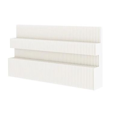 Imagem de Biombos e Divisórias Divisor De Sala De Papel Retrátil Dobrável Com Prateleiras De Armazenamento, Tela De Privacidade De Divisória De Parede De 6,56 Pés De Altura, Divisórias De Parede De Papel Flexív