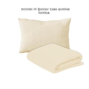 Imagem de Jogo 2 Peças Solteiro 78 Beliche Cru Arrumadinho Enxovais