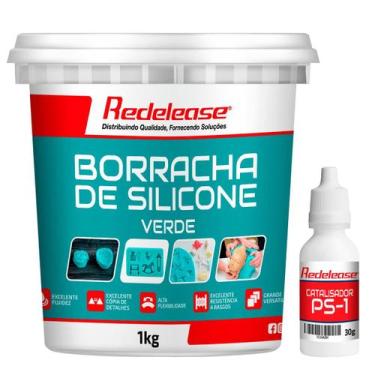 Imagem de Borracha De Silicone Verde Alta Flexibilidade para Moldes Com Catalisa