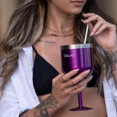 Imagem de Taça Térmica a Vácuo para Gin - 530ML - Shellmo, ROXO PÚRPURA