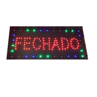 Imagem de FECHADO 110V painel de led letreiro placa luminoso  LED PISCAR - tltle