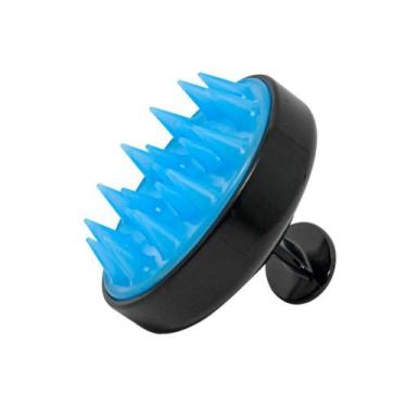 Imagem de Escova Capilar Massageadora Em Silicone P/ Banho Marco Boni, Preto e A