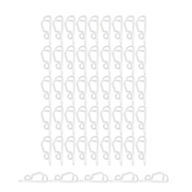 Imagem de oshhni 50 peças de clipes de luz de Natal, ganchos de iluminação sazonais, clipes de luz ao ar livre, mini cordas de luz, ganchos de luz para telhado de, Branco