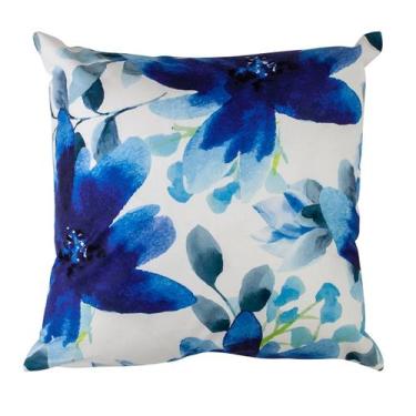 Imagem de Capa Almofada com Ziper 43x43cm Estampa Jolitex, Blue 01