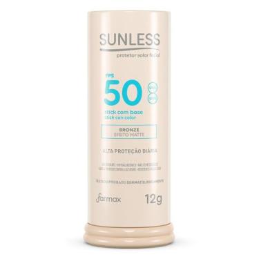 Imagem de Protetor Solar Sunless Stick com Base Efeito Matte FPS 50 Cor Bronze 1