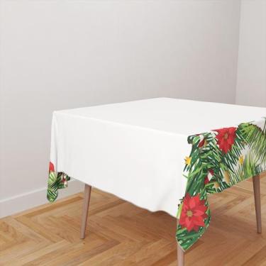 Imagem de Toalha De Mesa Quadrada 4 Lugares Tecido Oxford Natalina TL08 - 140x14