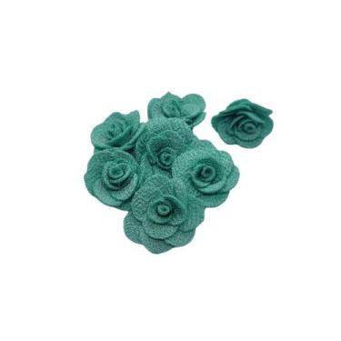 Imagem de Aplique Flor Tecido Para Laços e Tiaras - Comercial Apetrechos, Verde 