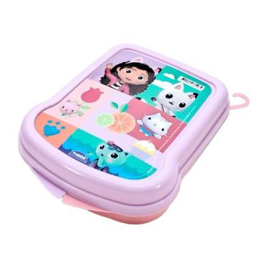Imagem de Sanduicheira Infantil de Plástico Lancheira Escolar Plasútil, Casa Mág