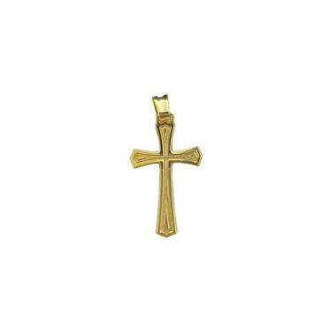 Imagem de Pingente cruz m - banhado a ouro 18k - ToJoia18k