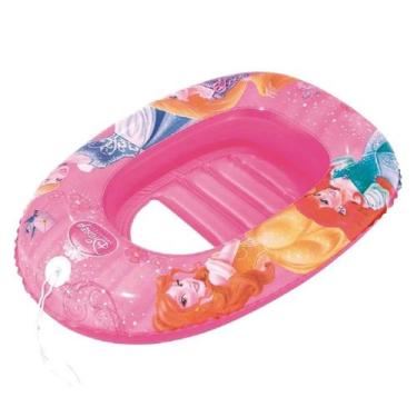 Imagem de Boia Inflável Infantil Bote Princesas Disney Bestway 001154 Mor