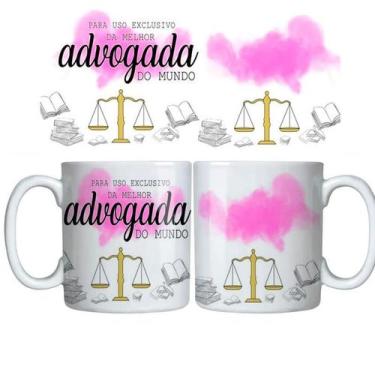 Imagem de Caneca Branca 325ml arte profissão - advogado - melhor advogada do mun