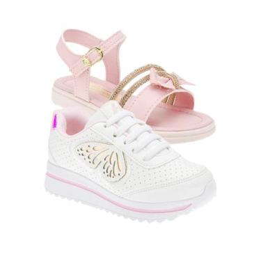 Imagem de Tenis Sapato Infantil Menina - KIT 2 PARES Tam 24 ao 34 - sapatinhos.c