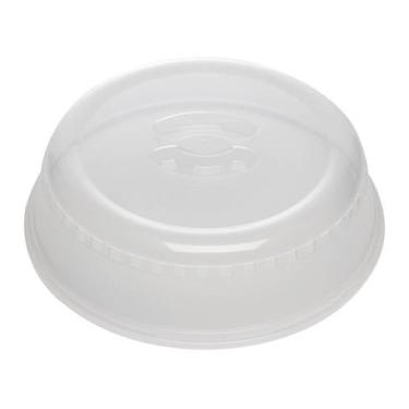 Imagem de Tampa 26x6,5cm Protetora De Alimentos Para Micro-Ondas De Plástico - L
