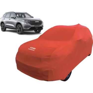 Imagem de Capa Carro Elétrico Suv Gwm Haval6 Veste Fácil Com Elástico - Mz, Verm