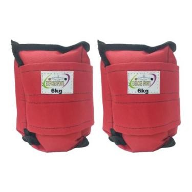Imagem de Caneleira / Tornozeleira 6 KG - Exercise Sports, Vermelho