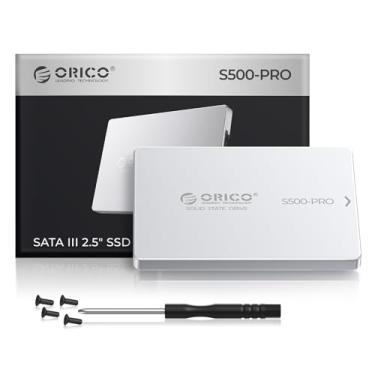 Imagem de ORICO SSD SATA de 256 GB, unidade de estado sólido interno de 2,5 polegadas, até 450 MB/s, SSD 3D NAND SATA III com revestimento de alumínio, para desktop, laptop, PS4, NAS, unidade externa DIY -