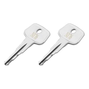 Imagem de Hugexpen Chave N176 para substituição de chave Thule, serve para acessórios de rack de teto Thule, rack de esqui de carro, chave de barras transversais etc. (2 peças)