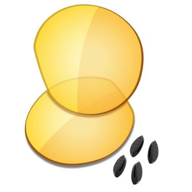 Imagem de SAUCER Lentes de reposição premium e protetores de nariz para óculos de sol Oakley Clifden OO9440 High Defense - Amarelo HD