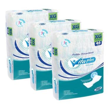 Imagem de Kit 3 Pacotes Fralda Geriátrica Vita Plus Care Segurance Gel Ultra Abs