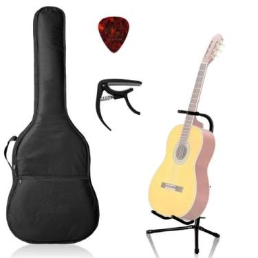 Imagem de Capa Bag Luxo Violao Classico Acolchoada+ Suporte+Capotraste - Bell