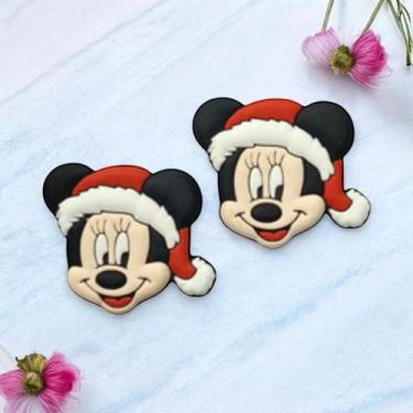 Imagem de Aplique Emborrachado 10und Mickey Natal Laços Tiaras Prendedores Artes
