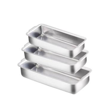Imagem de Cojunto De Assadeiras Forma De Pão N1-3 De Aluminio