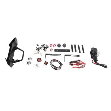 Imagem de Pára -choque Dianteiro de Metal Com Luminária de Guincho Feita de Liga de Alumínio para SCX10 II 90046 90047 RC Car