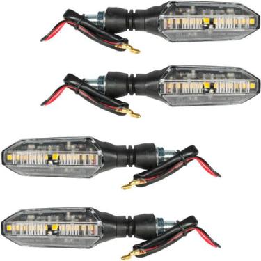 Imagem de Kit 4 pisca led sequencial CB250F para CG125 CG150 Fan Titan CB300 XRE