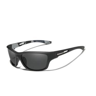 Imagem de Óculos estilo esportivo quadrado Kingseven ultraleve S769 , Preto