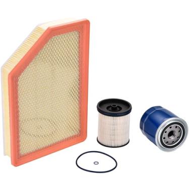 Imagem de Filtro de combustível filtro de ar compatível com Chevrolet Silverado GMC Sierra 6.6L Duramax 2020-2023 substituição do motor TP1015, PF26, 84554703