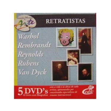 Imagem de Coleção Grandes Mestres da Arte: Retratistas - 5 DVDs + Livro com Biog