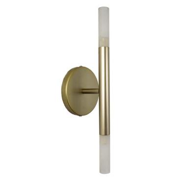 Imagem de Lustre Arandela Tubo Cilindro com Difusor em Acrílico Dourado 157 - IL