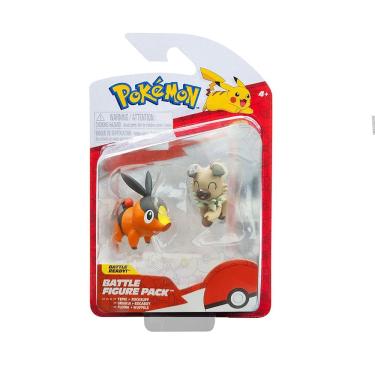 Imagem de Boneco Batalha Pokemon - Tepig e Rockruff SUNNY BRINQUEDOS