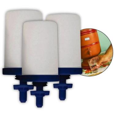Imagem de 3 Velas Cerâmicas Purificadoras de Água para Filtro de Barro Água Saud