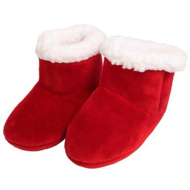 Imagem de Pantufas Bebês Sapatinho Inverno Com tiras autocolantes De 0 a 12 Mese