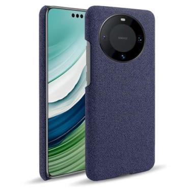 Imagem de Capa para Huawei Mate 60,Capa desenhada em lona,Case Protetora Ultrafina com Empunhadura Macia,Design em Tecido Antichoque e Antiarranhões-Blue