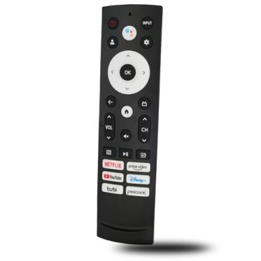 Imagem de Controle remoto de substituição por voz ERF3M90H compatível com Hisense Google/Android Smart TV 75U6H 55U7G 65U7G 75U7G 55U8H 65U8H 75U8H 55U6K 65U6K 75U6K 65U7K 55U7K 75U7K 65U7K 65U8K 75U8K 75U8K