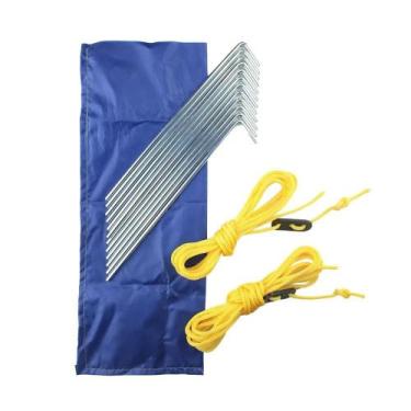 Imagem de Camp Kit Conjunto de Estacas Com Cordinhas NTK, Amarelo, Único