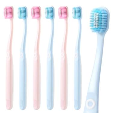 Imagem de Oralphi Escovas de dentes extra macias para gengivas sensíveis - TB02 6 peças