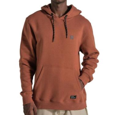Imagem de Moletom Canguru Hurley Mini Icon II, P, Marrom