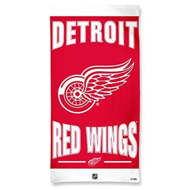 Imagem de Toalha de praia reativa Detroit Red Wings 30 x 60 fibra da NHL