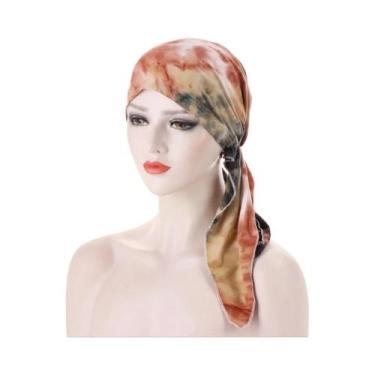 Imagem de Boné de Quimioterapia Feminino com Estampa Floral - Hijab de Algodão E