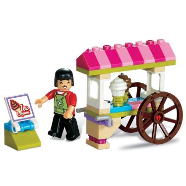 Imagem de Blocos De Encaixe Sorvete Expresso - 53 Peças Xalingo