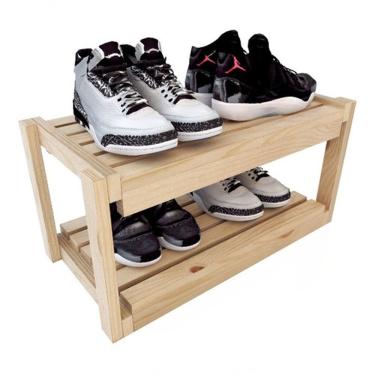 Imagem de Organizador De Sapatos Em Vertical De Madeira Decorativa
