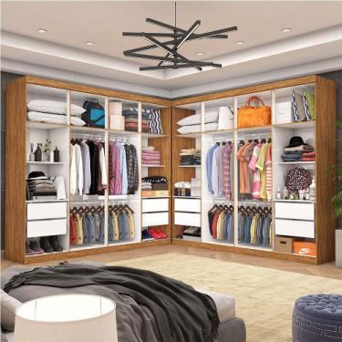 Imagem de Closet Casal Duplo Rubi 8 Gavetas Carioca Móveis, Cinamomo