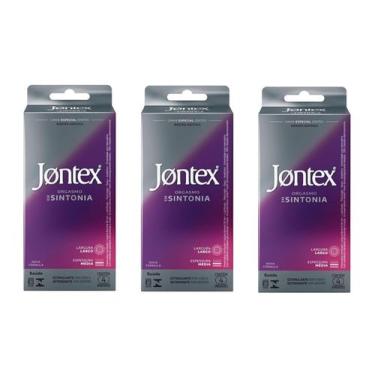 Imagem de Kit 3 Preservativo Jontex Orgasmo Com Sintonia 4 Un - Jontex