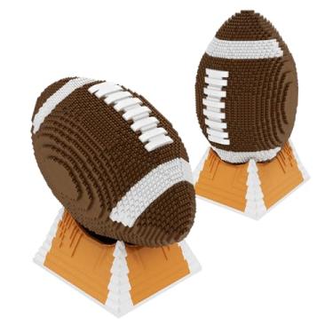 Imagem de HONLANCH Conjunto de micro blocos de montar de futebol americano tamanho 9 (4752 peças) 1:1 colecionar e exibir modelo, presente para adultos e crianças